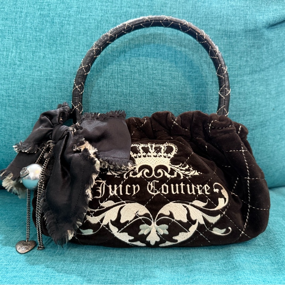 Juicy Couture Black Quilted Handbag